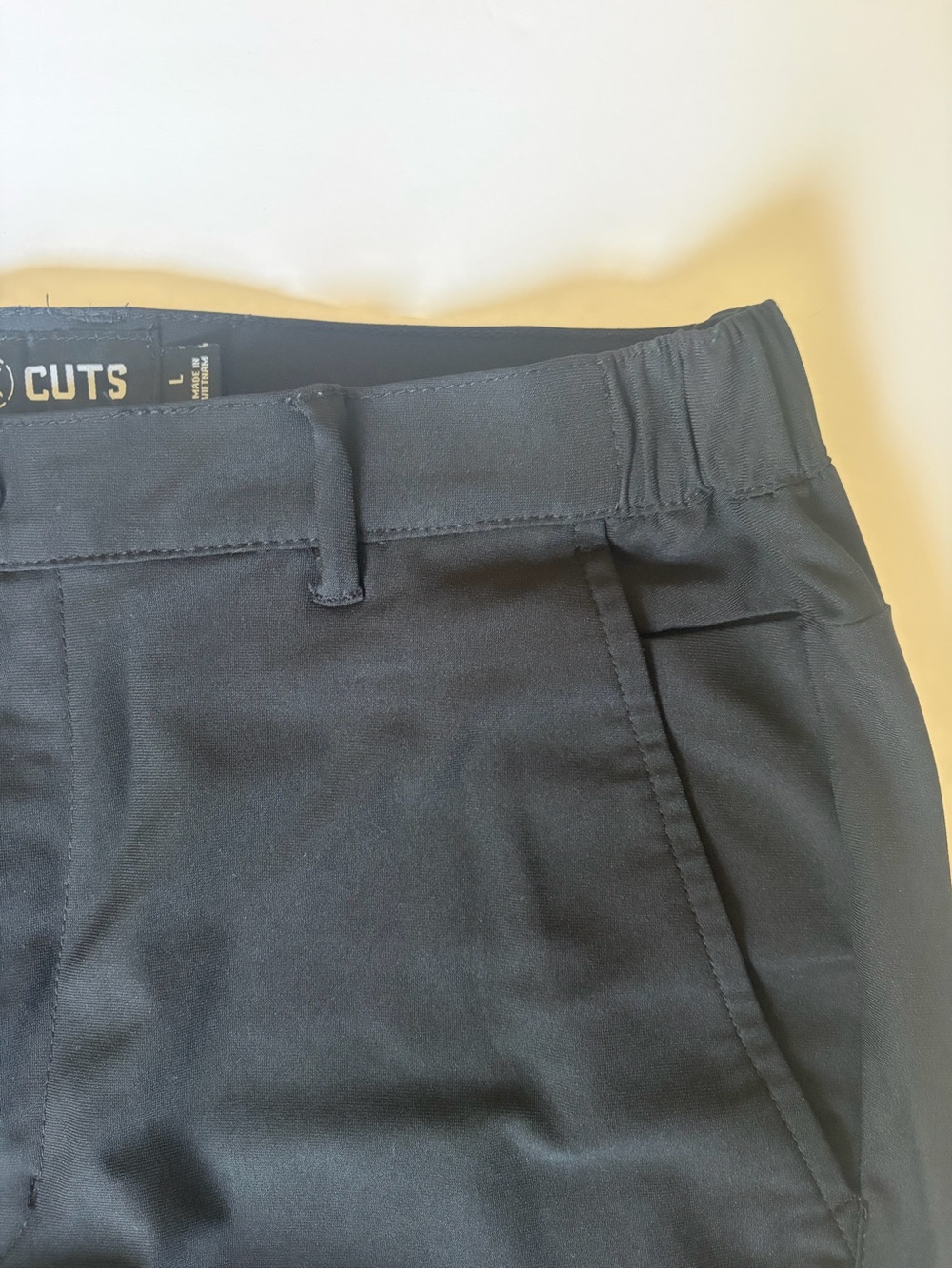 CUTS AO Pant Black Performance Stretch Golf Travel Pants Men's Large